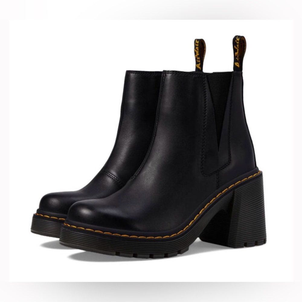 Dr. Martens Black Heeled Chelsea Boots